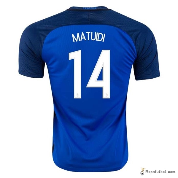 Camiseta Francia Replica Primera Ropa Matuidi 2016 Azul